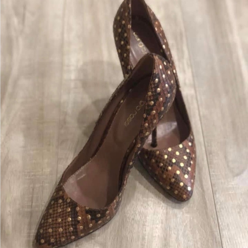 Sergio Rossi Leather heels Brown